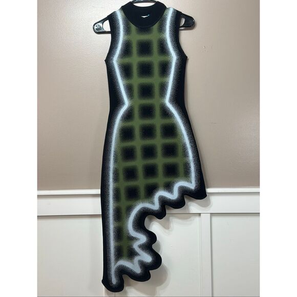 PH5 Black and Green Mini Dress - Picture 2 of 11
